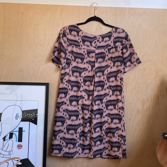 Anthropologie | Bear Print Dress 4 - Picture 6 of 10